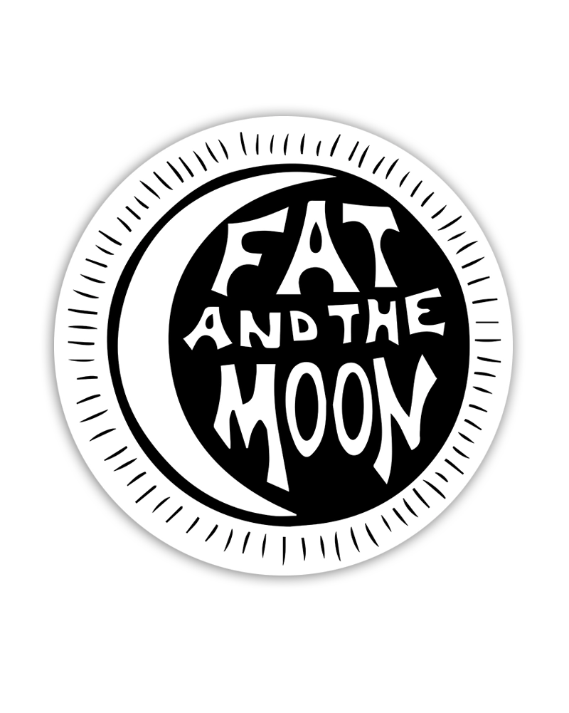 STICKER - Fat and the Moon Logo