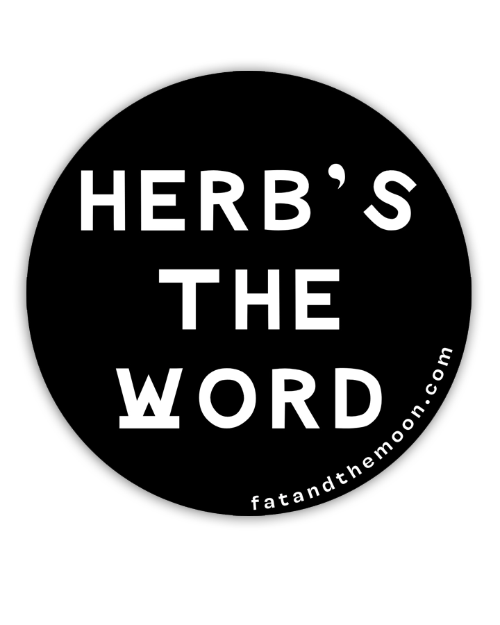 STICKER - HERBS THE WORD